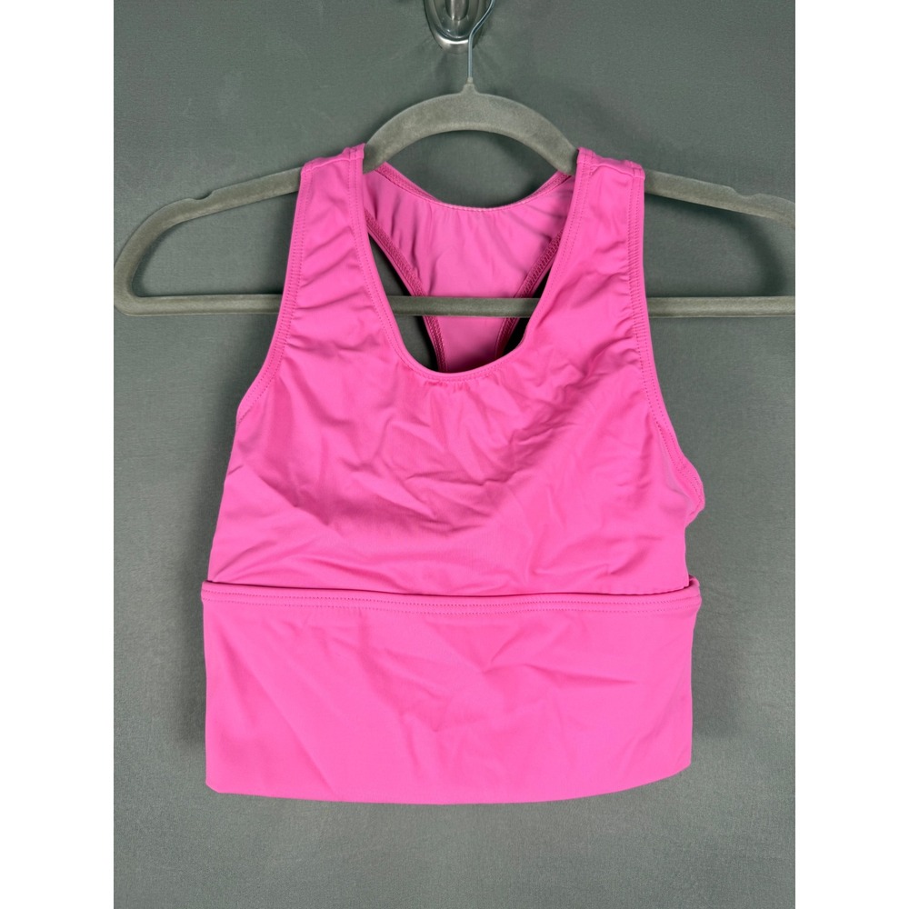 Balera Dance Crop Top Kids XSA Pink Racerback Athletic Tank 14599